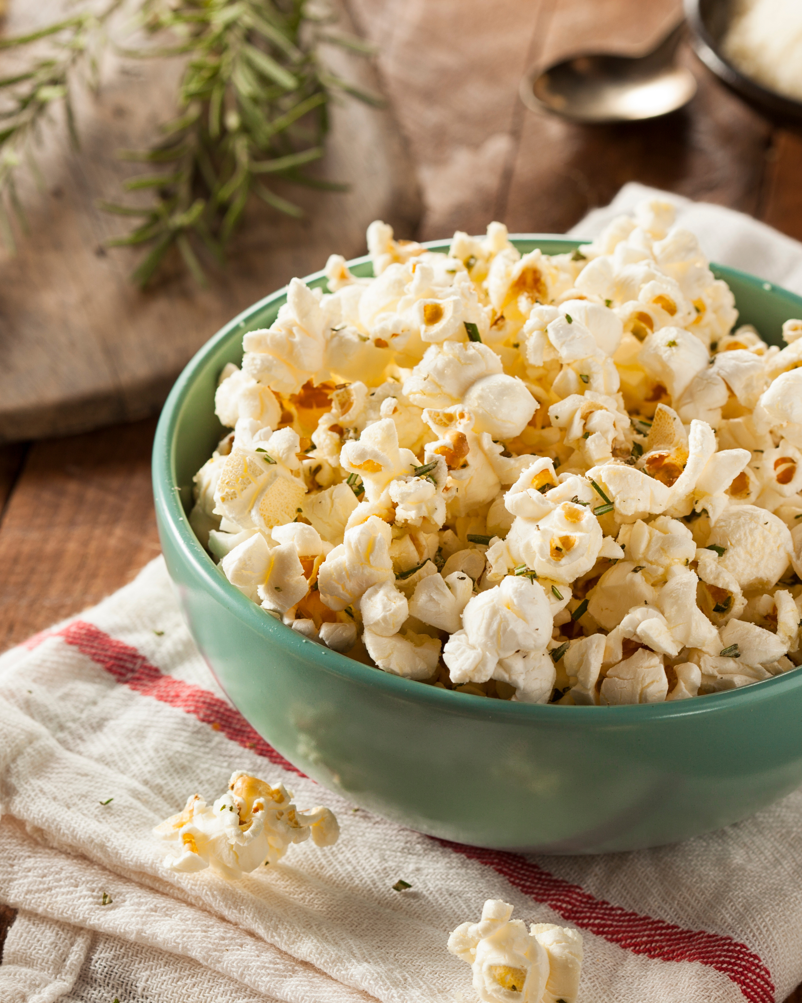 Garlic Parmesan Popcorn Bowls